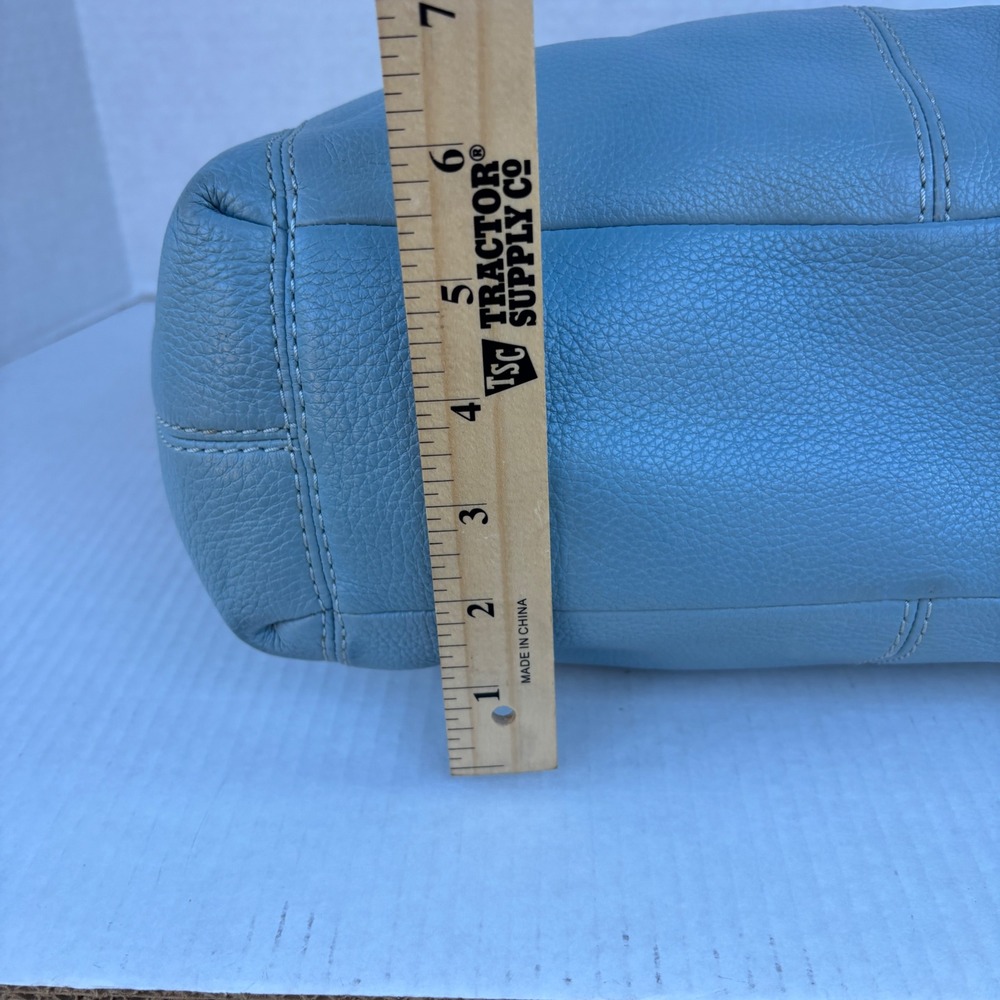 Coach‎ Lexy Shoulder Bag Light Blue Pebbled Leather Hobo F28997 - Picture 8 of 16